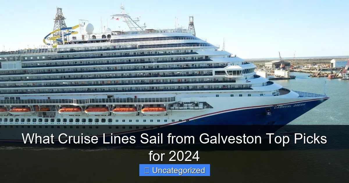 What Cruise Lines Sail from Galveston Top Picks for 2024