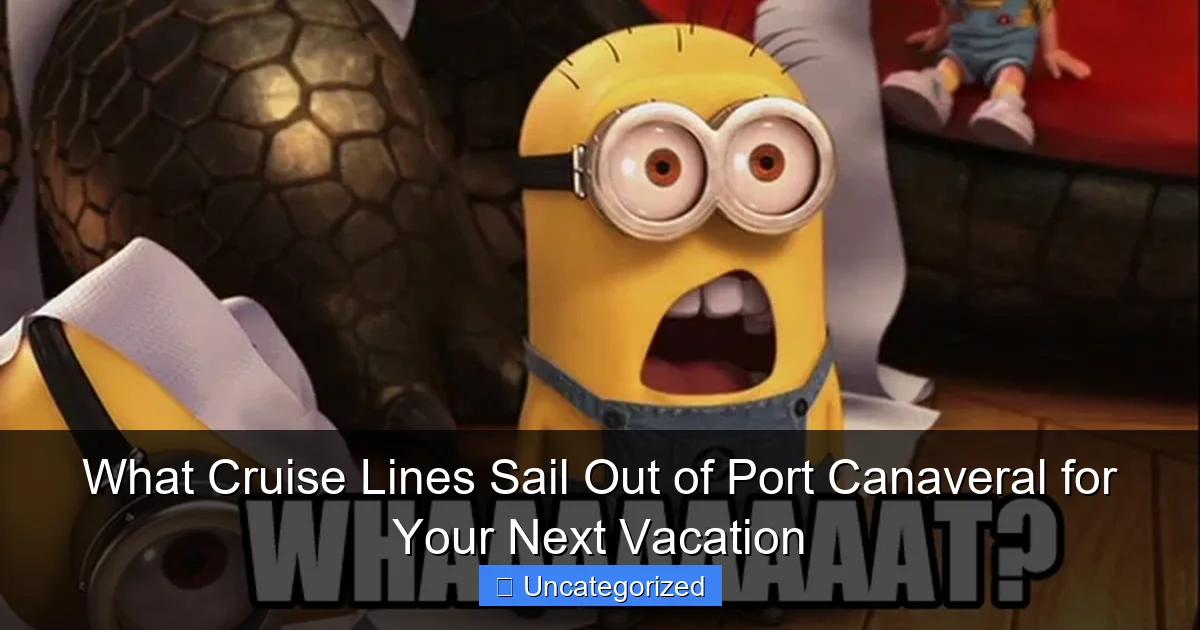 What Cruise Lines Sail Out of Port Canaveral for Your Next Vacation