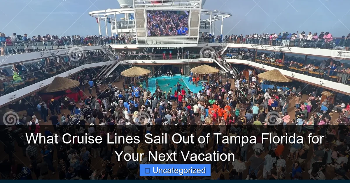 What Cruise Lines Sail Out of Tampa Florida for Your Next Vacation