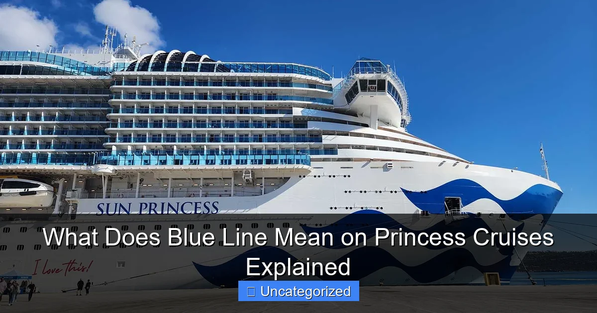 What Does Blue Line Mean on Princess Cruises Explained