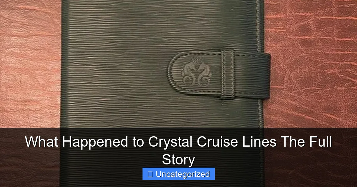 What Happened to Crystal Cruise Lines The Full Story