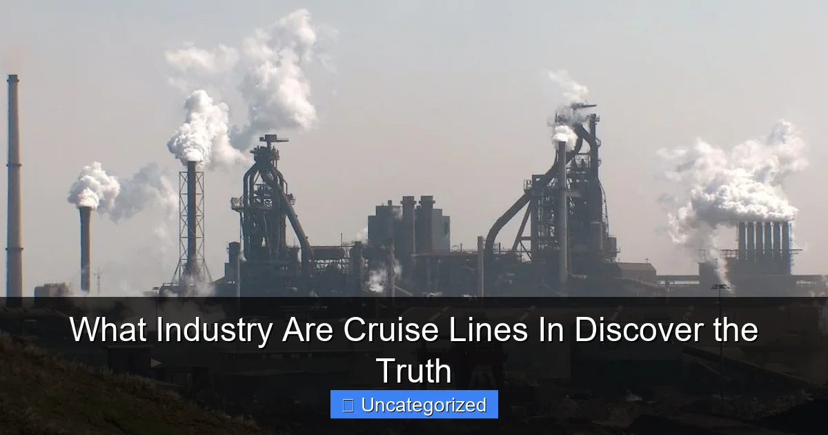 What Industry Are Cruise Lines In Discover the Truth