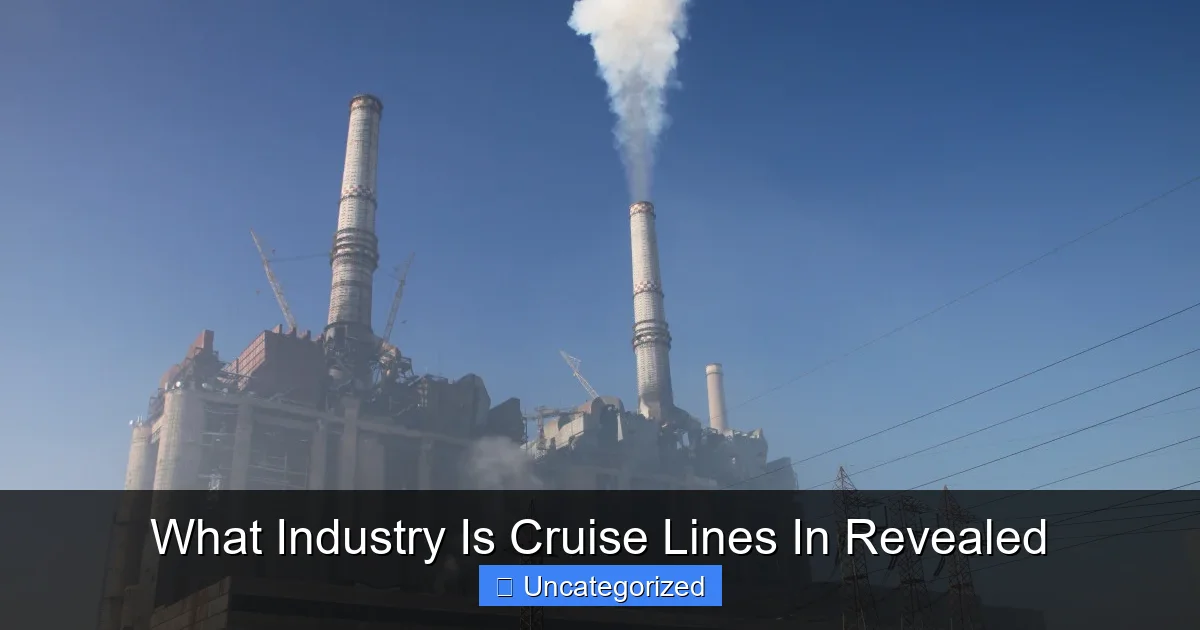 What Industry Is Cruise Lines In Revealed
