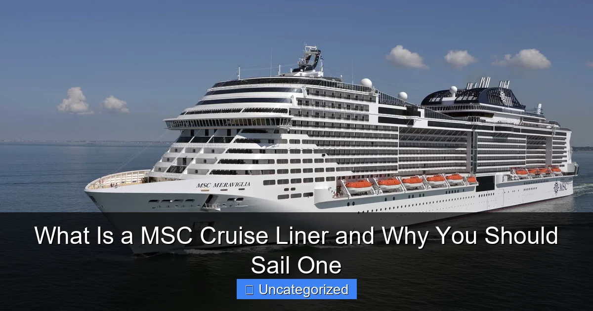What Is a MSC Cruise Liner and Why You Should Sail One