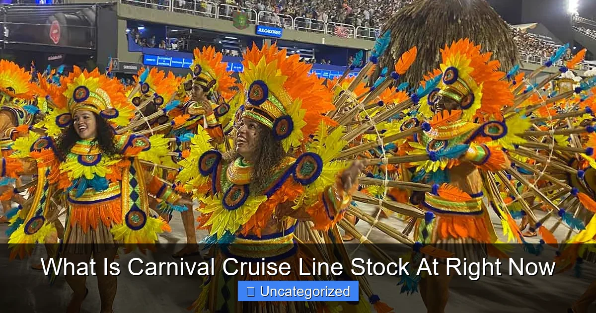 What Is Carnival Cruise Line Stock At Right Now