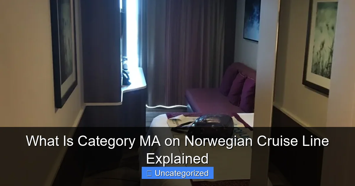 What Is Category MA on Norwegian Cruise Line Explained