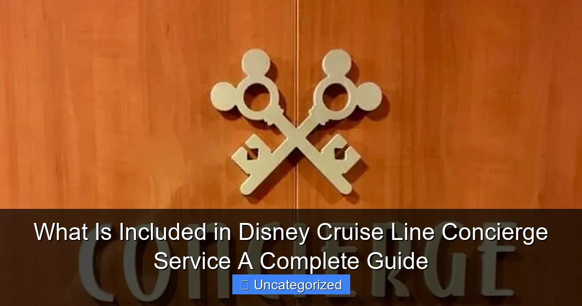 What Is Included in Disney Cruise Line Concierge Service A Complete Guide