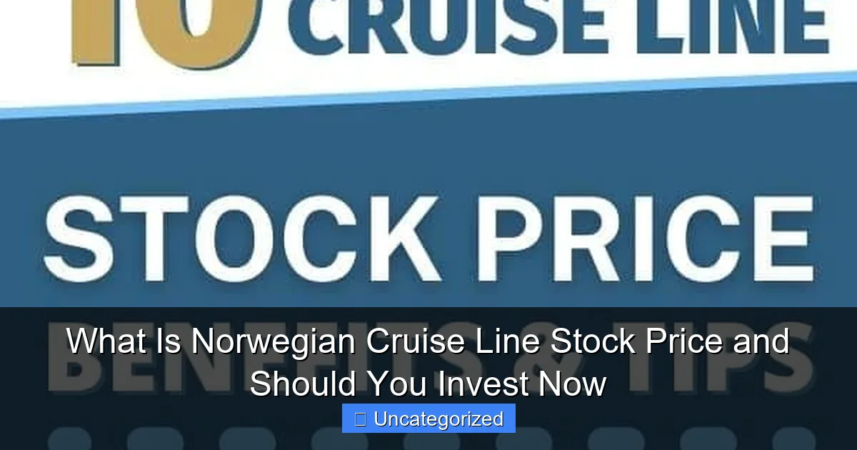 What Is Norwegian Cruise Line Stock Price and Should You Invest Now