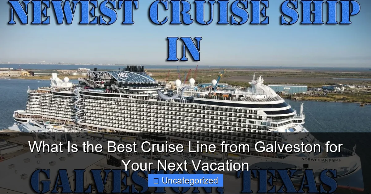 What Is the Best Cruise Line from Galveston for Your Next Vacation