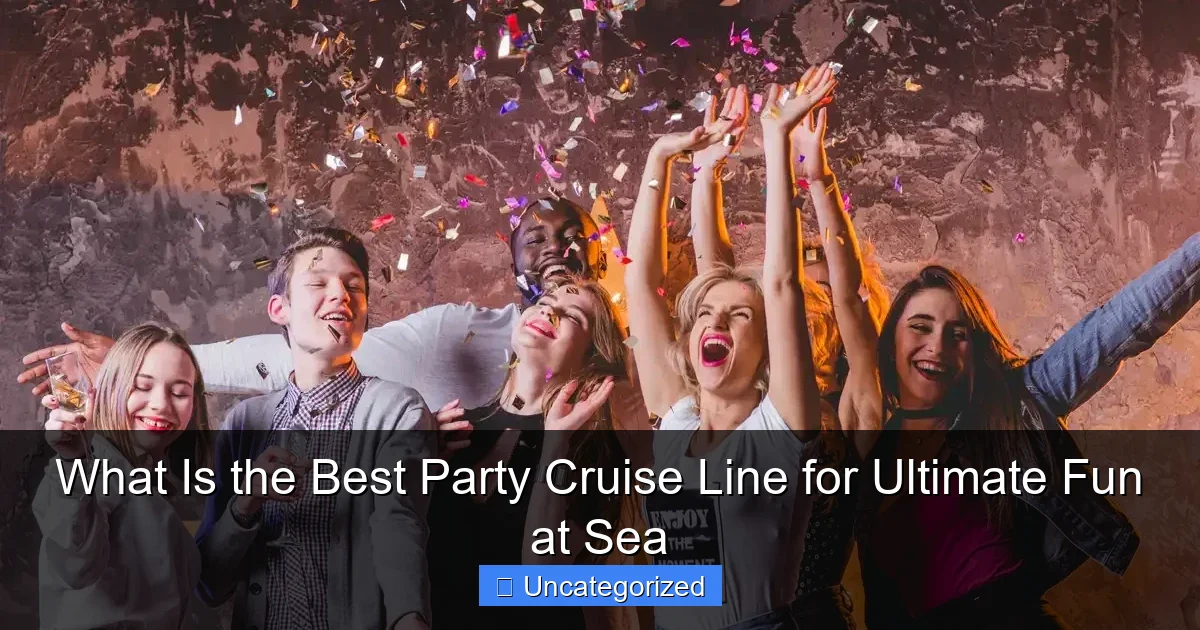 What Is the Best Party Cruise Line for Ultimate Fun at Sea