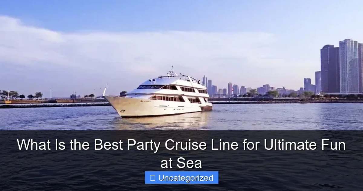 What Is the Best Party Cruise Line for Ultimate Fun at Sea