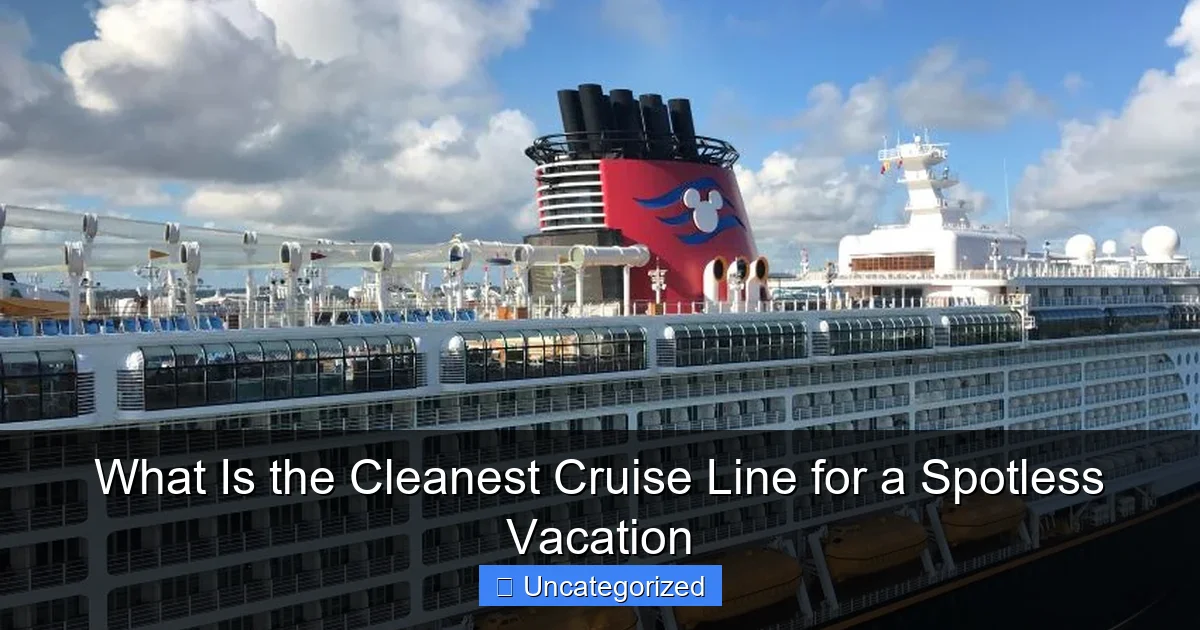 What Is the Cleanest Cruise Line for a Spotless Vacation