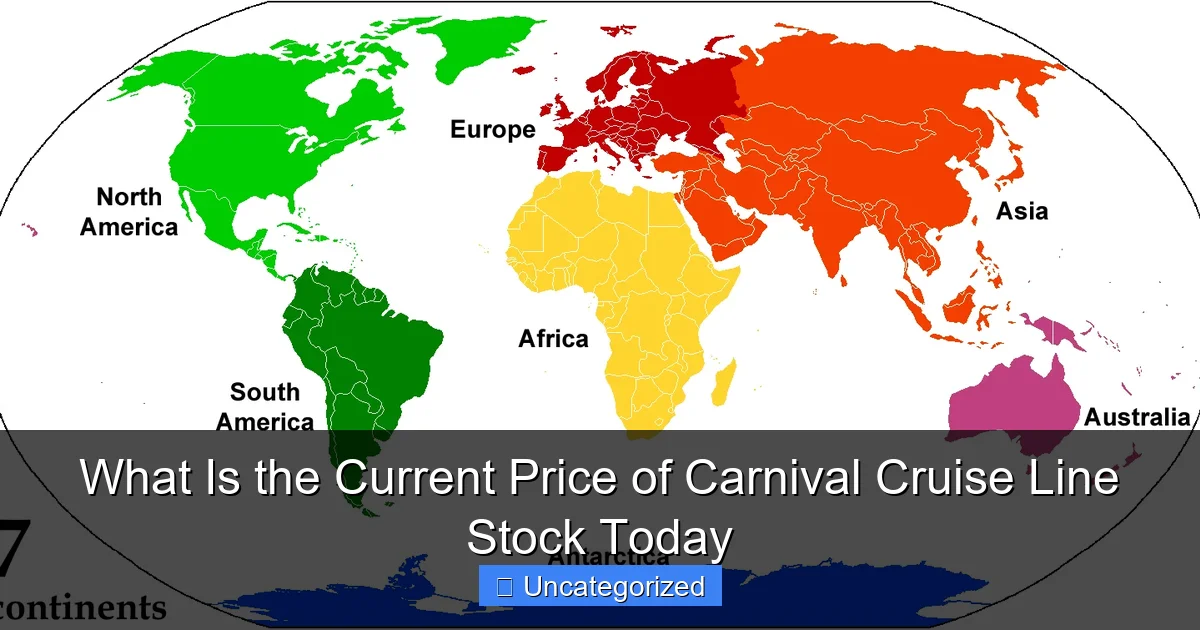 What Is the Current Price of Carnival Cruise Line Stock Today