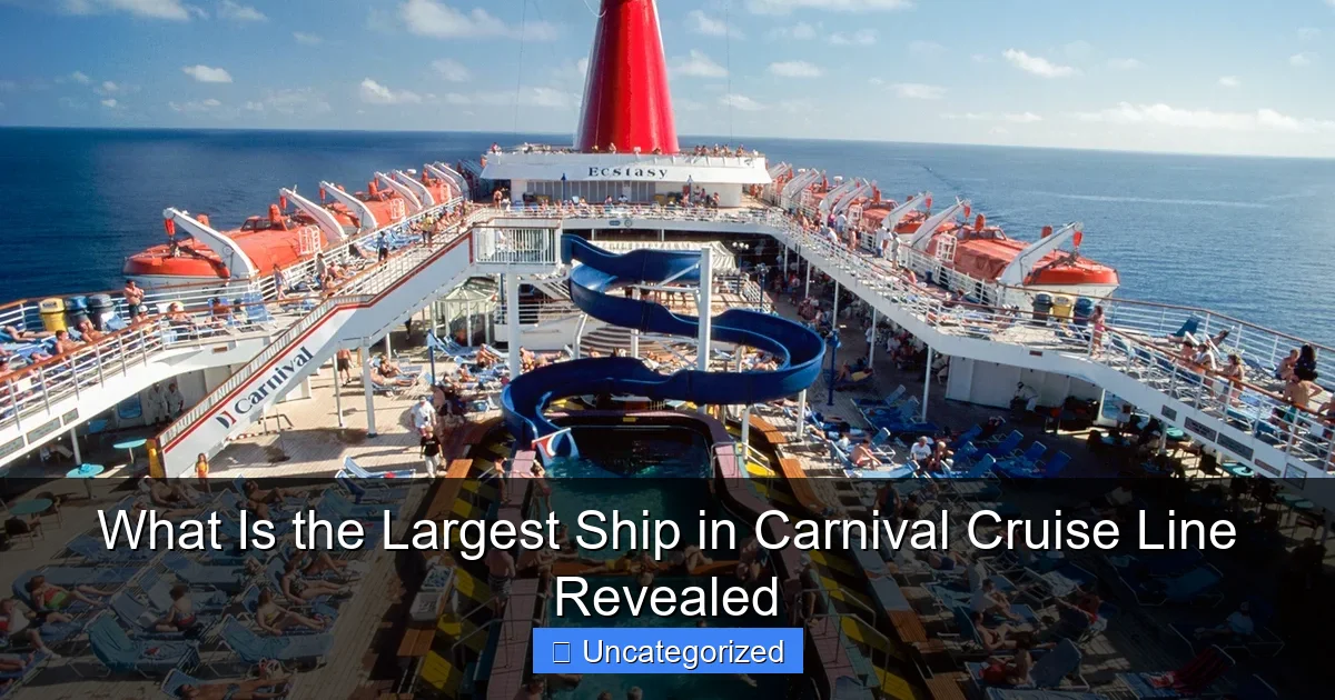 What Is the Largest Ship in Carnival Cruise Line Revealed