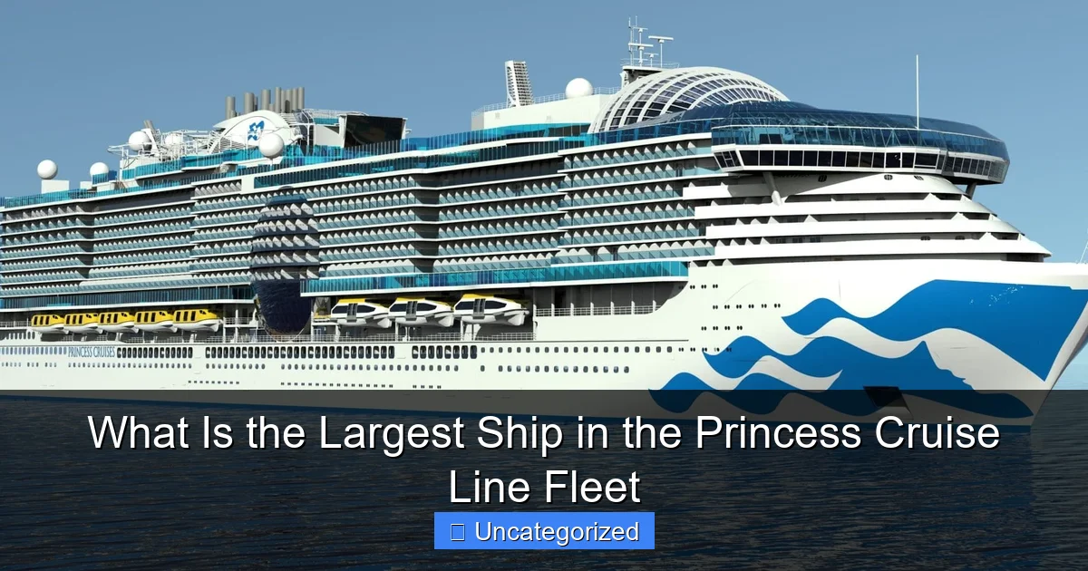 What Is the Largest Ship in the Princess Cruise Line Fleet