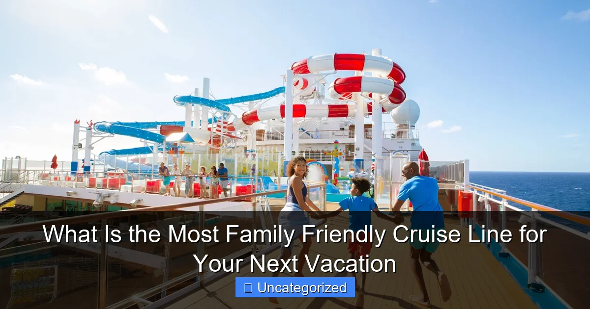 What Is the Most Family Friendly Cruise Line for Your Next Vacation