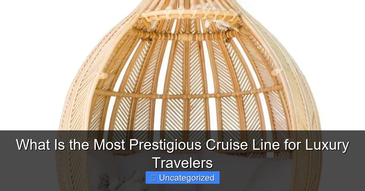 What Is the Most Prestigious Cruise Line for Luxury Travelers