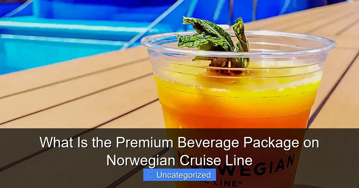 What Is the Premium Beverage Package on Norwegian Cruise Line