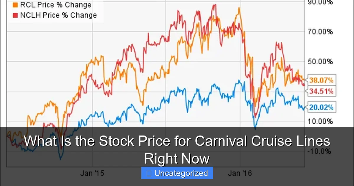What Is the Stock Price for Carnival Cruise Lines Right Now