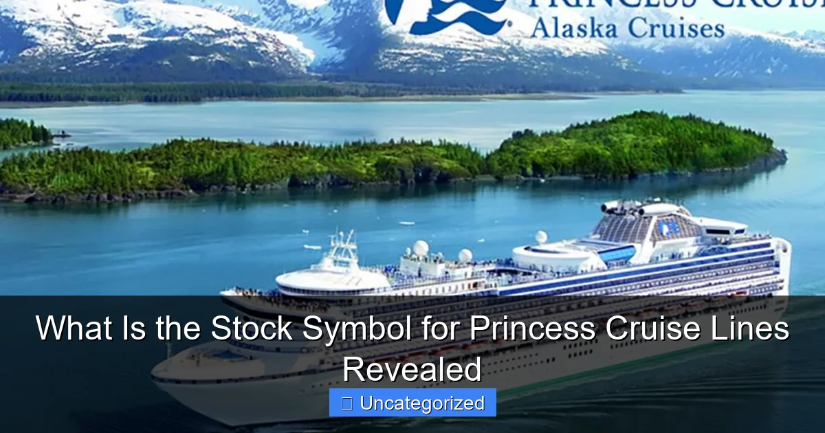 What Is the Stock Symbol for Princess Cruise Lines Revealed