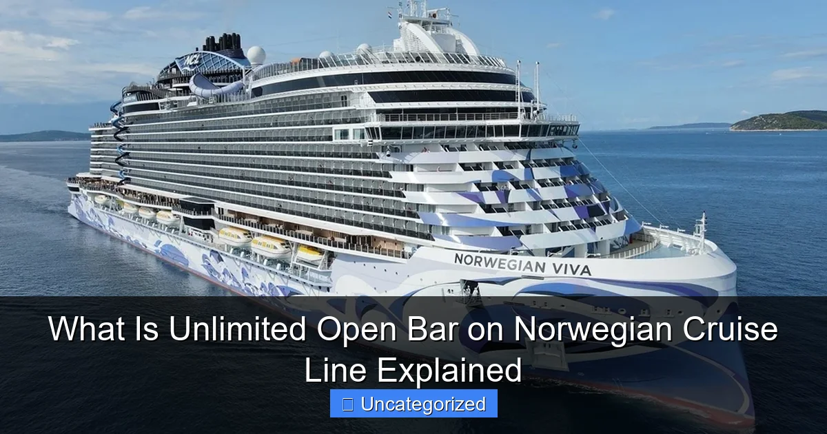 What Is Unlimited Open Bar on Norwegian Cruise Line Explained