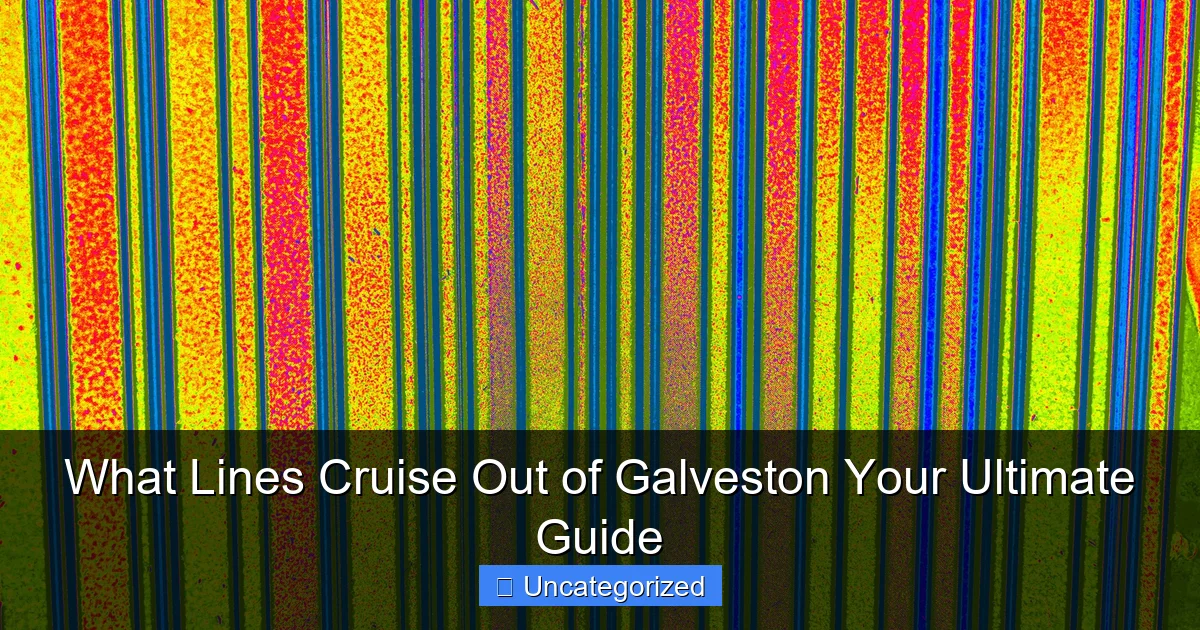 What Lines Cruise Out of Galveston Your Ultimate Guide