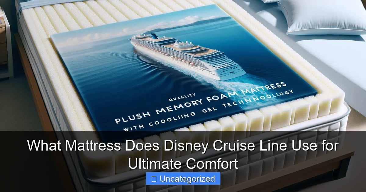 What Mattress Does Disney Cruise Line Use for Ultimate Comfort