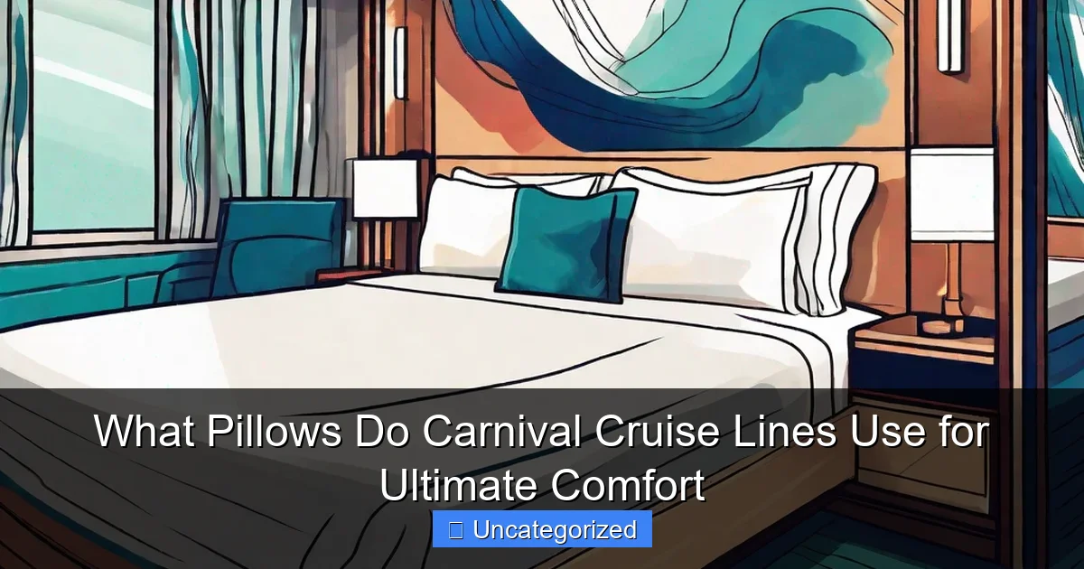 What Pillows Do Carnival Cruise Lines Use for Ultimate Comfort