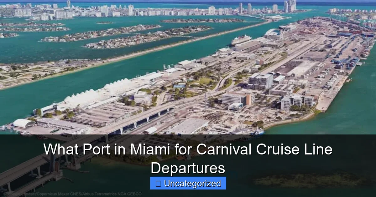 What Port in Miami for Carnival Cruise Line Departures