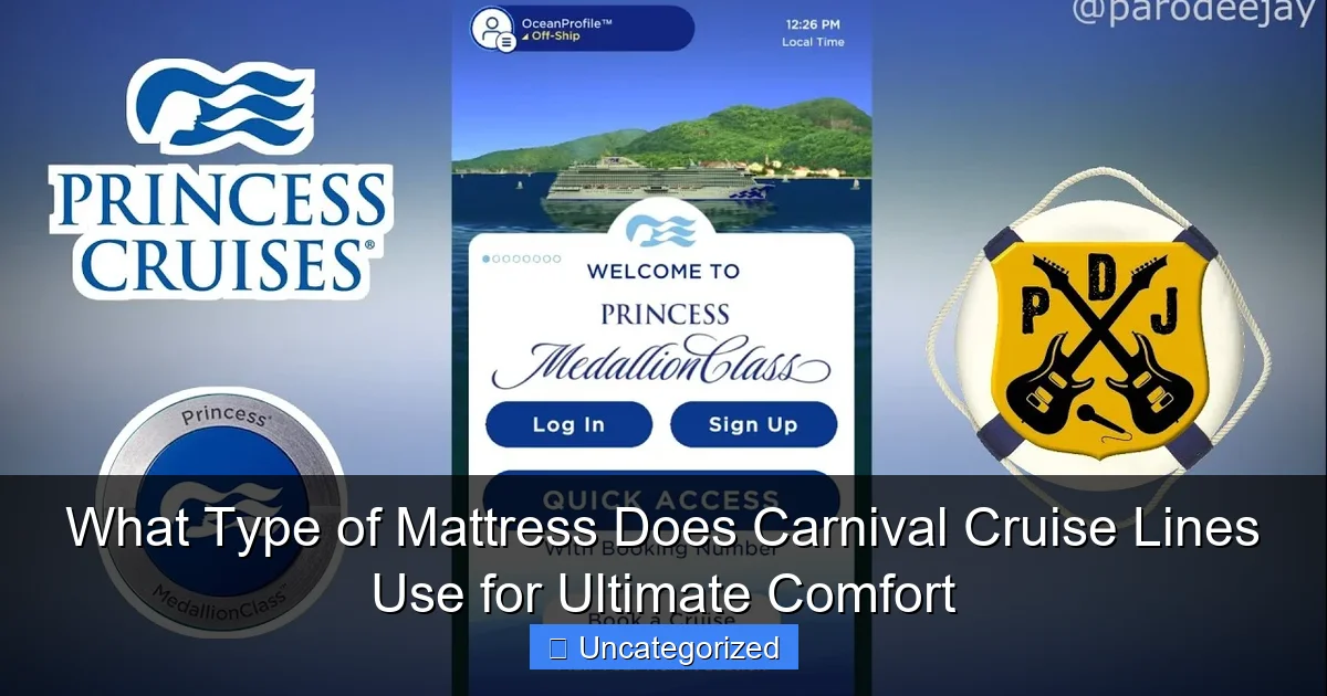 What Type of Mattress Does Carnival Cruise Lines Use for Ultimate Comfort