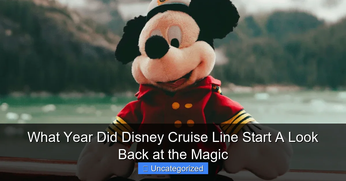 What Year Did Disney Cruise Line Start A Look Back at the Magic
