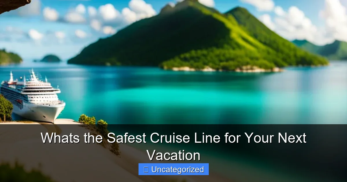 Whats the Safest Cruise Line for Your Next Vacation