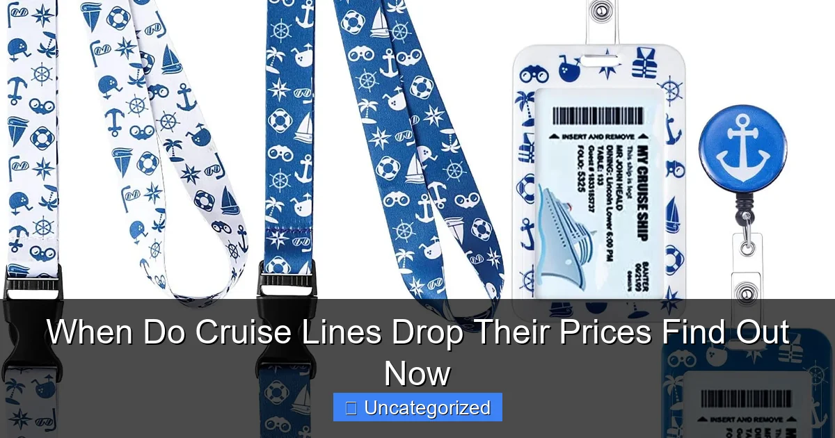 When Do Cruise Lines Drop Their Prices Find Out Now
