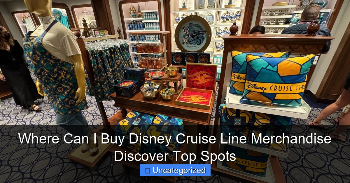 Where Can I Buy Disney Cruise Line Merchandise Discover Top Spots