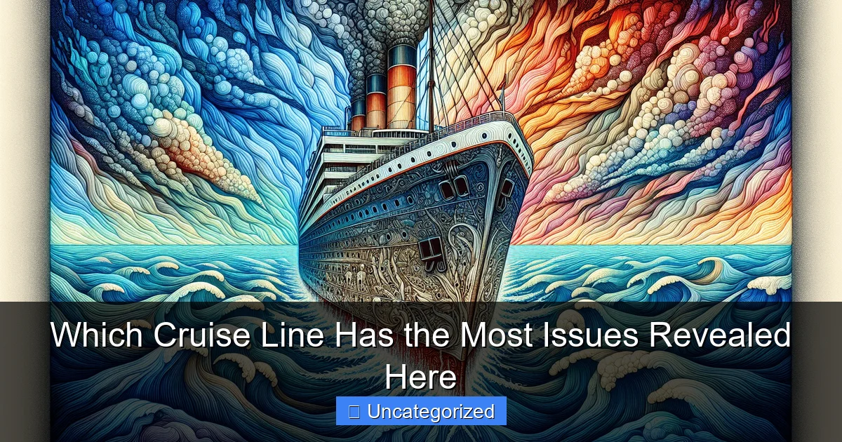 Which Cruise Line Has the Most Issues Revealed Here