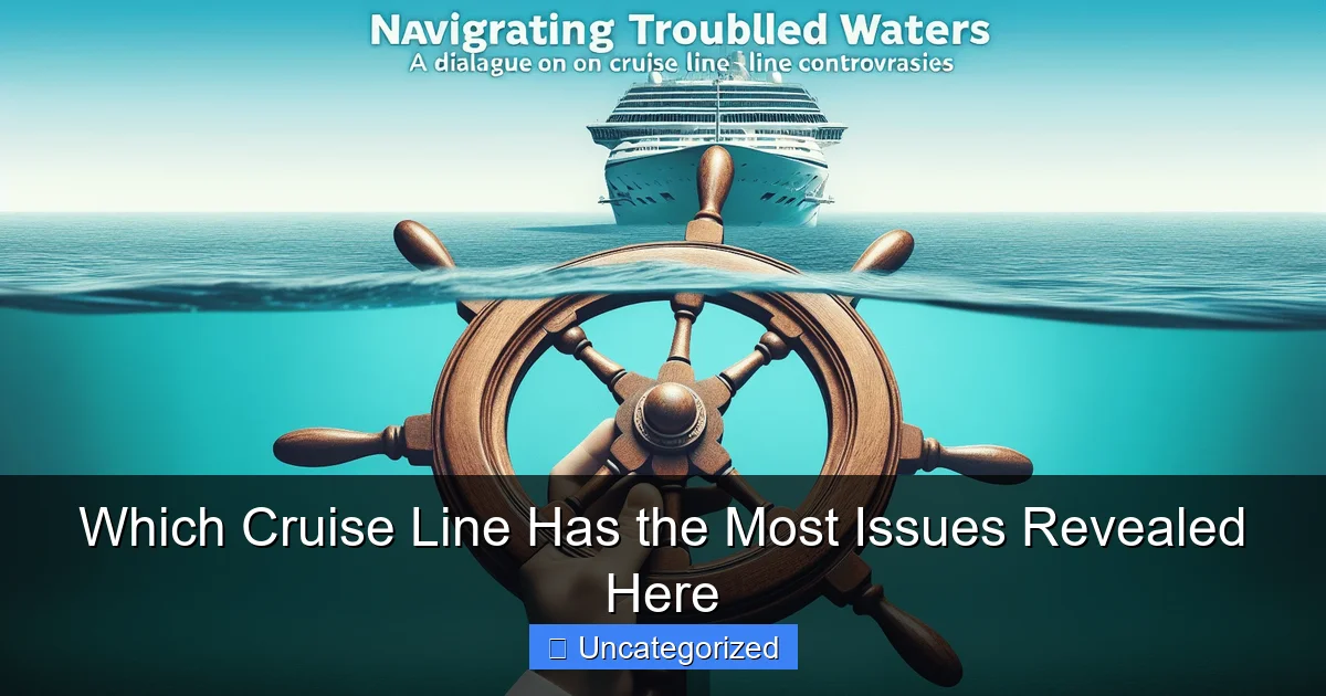 Which Cruise Line Has the Most Issues Revealed Here