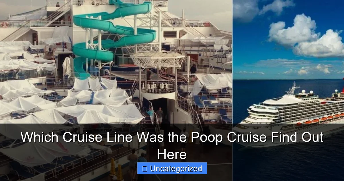 Which Cruise Line Was the Poop Cruise Find Out Here