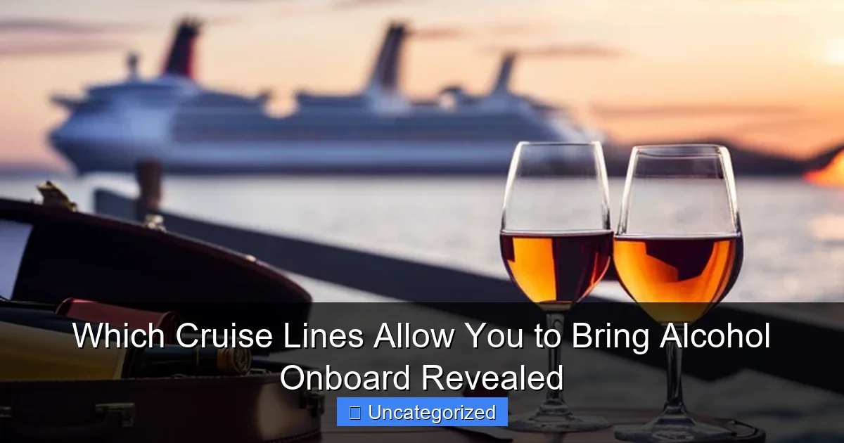 Which Cruise Lines Allow You to Bring Alcohol Onboard Revealed