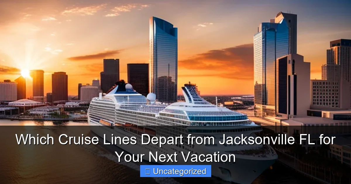 Which Cruise Lines Depart from Jacksonville FL for Your Next Vacation