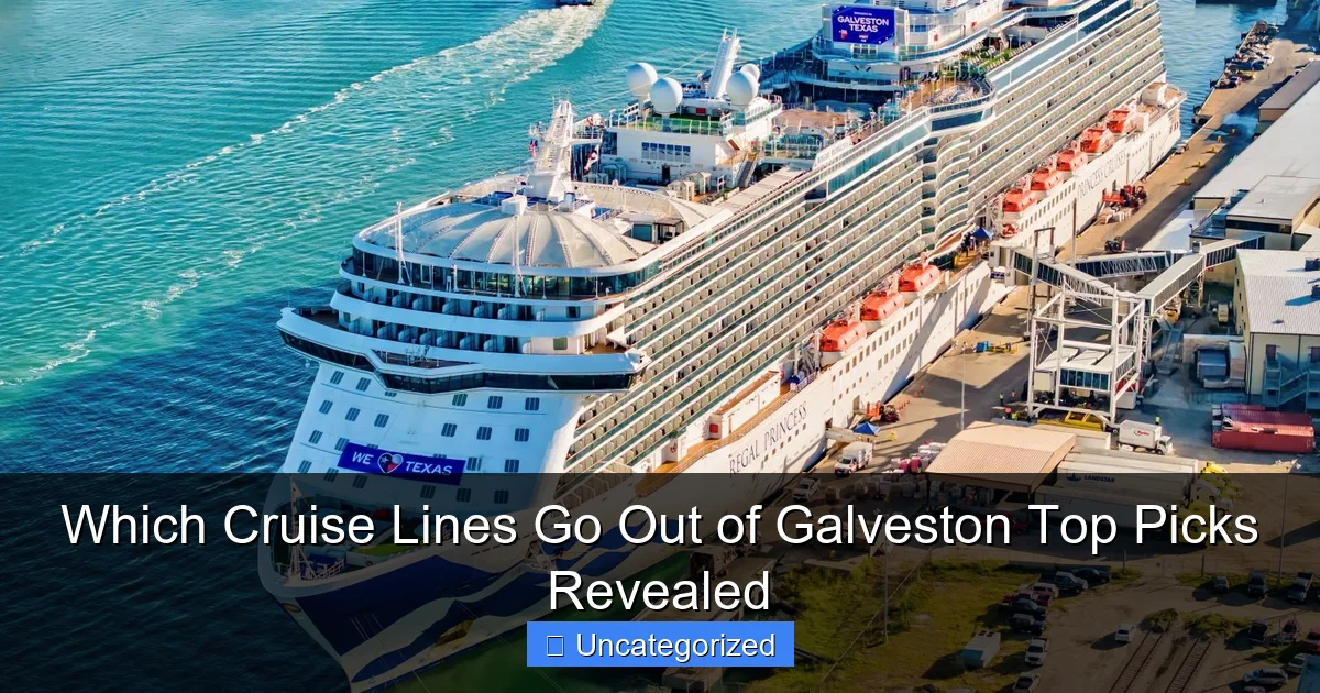 Which Cruise Lines Go Out of Galveston Top Picks Revealed