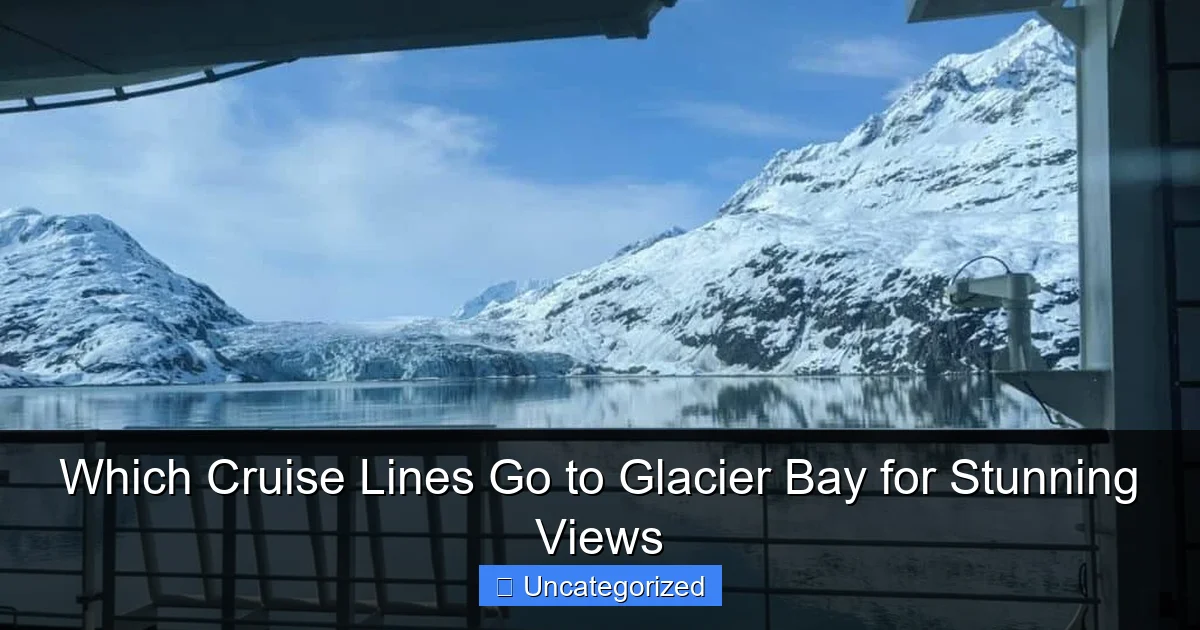 Which Cruise Lines Go to Glacier Bay for Stunning Views