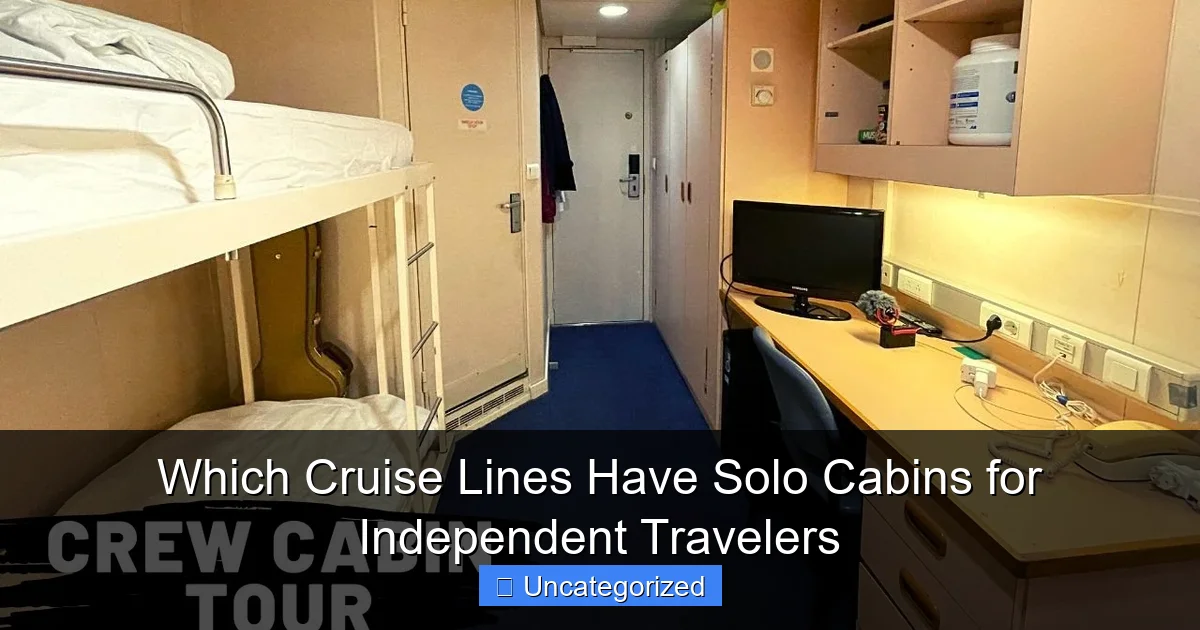 Which Cruise Lines Have Solo Cabins for Independent Travelers