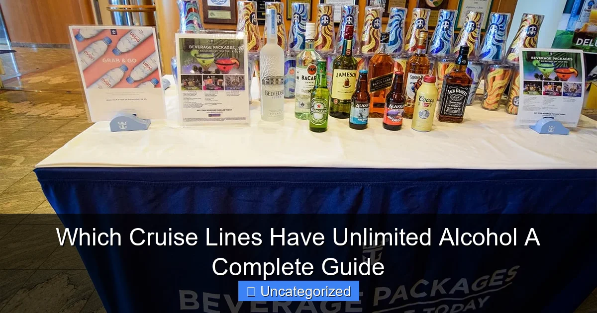 Which Cruise Lines Have Unlimited Alcohol A Complete Guide