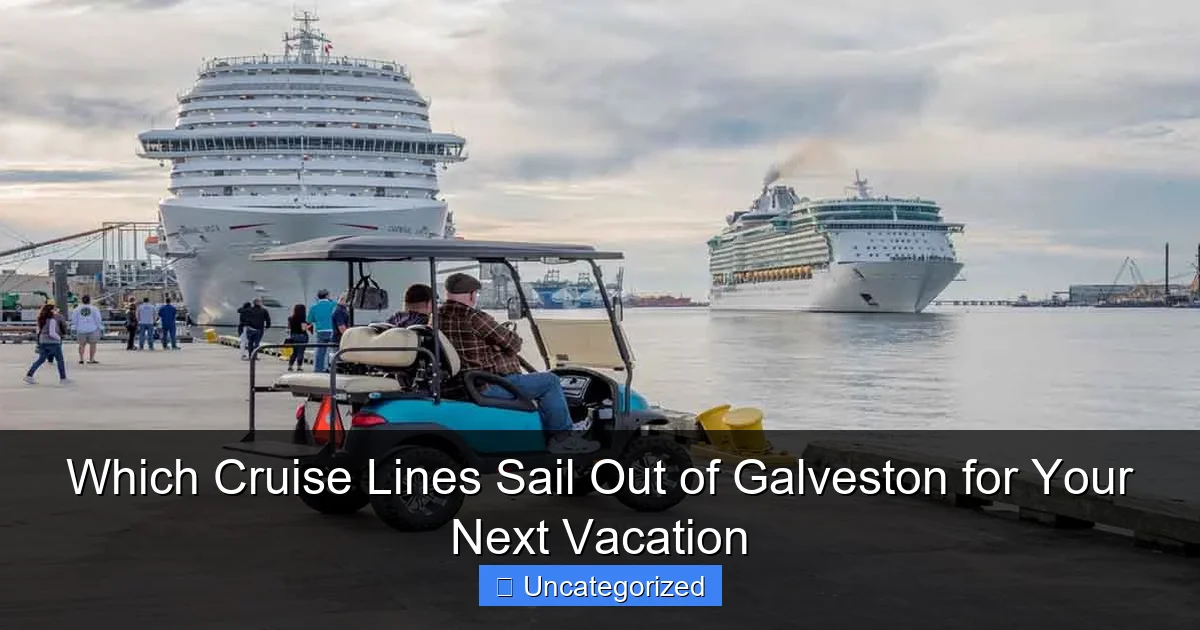 Which Cruise Lines Sail Out of Galveston for Your Next Vacation