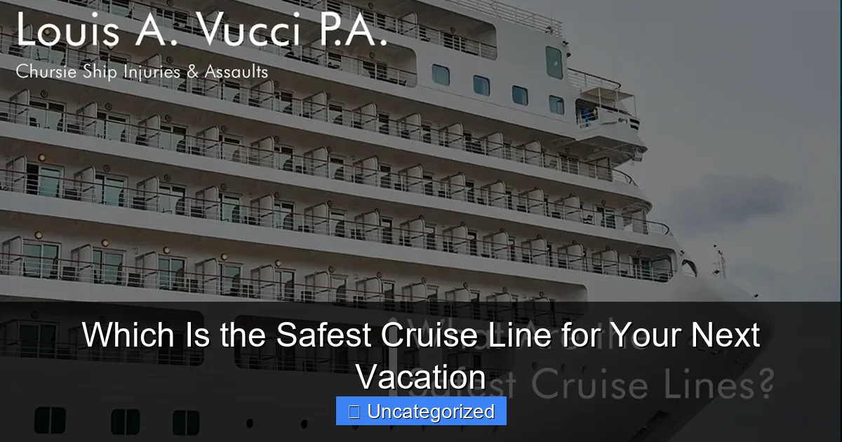 Which Is the Safest Cruise Line for Your Next Vacation