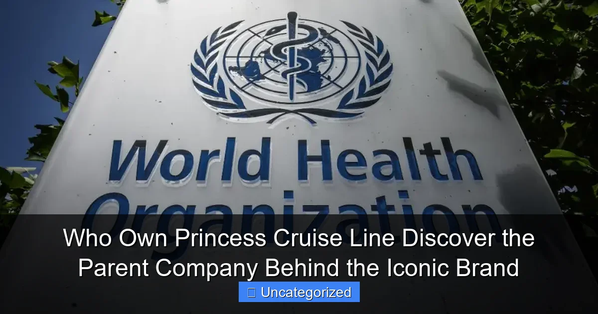 Who Own Princess Cruise Line Discover the Parent Company Behind the Iconic Brand