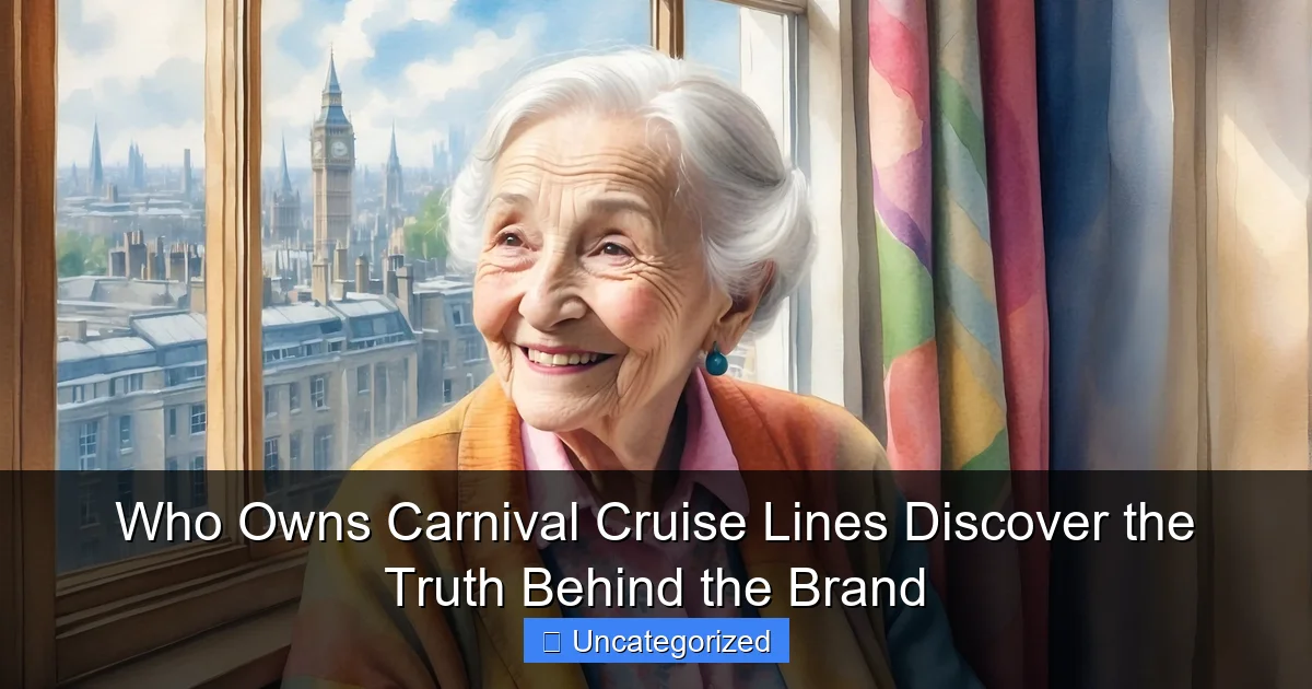 Who Owns Carnival Cruise Lines Discover the Truth Behind the Brand