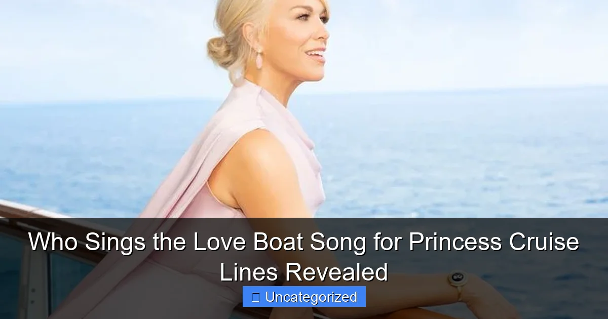 Who Sings the Love Boat Song for Princess Cruise Lines Revealed