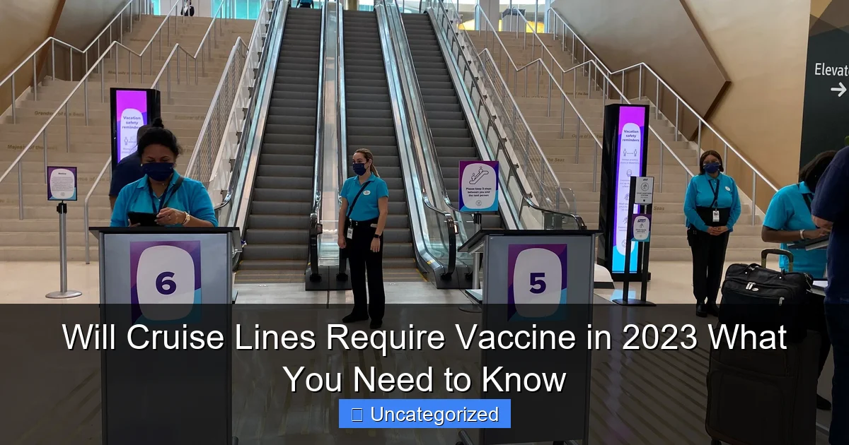 Will Cruise Lines Require Vaccine in 2023 What You Need to Know