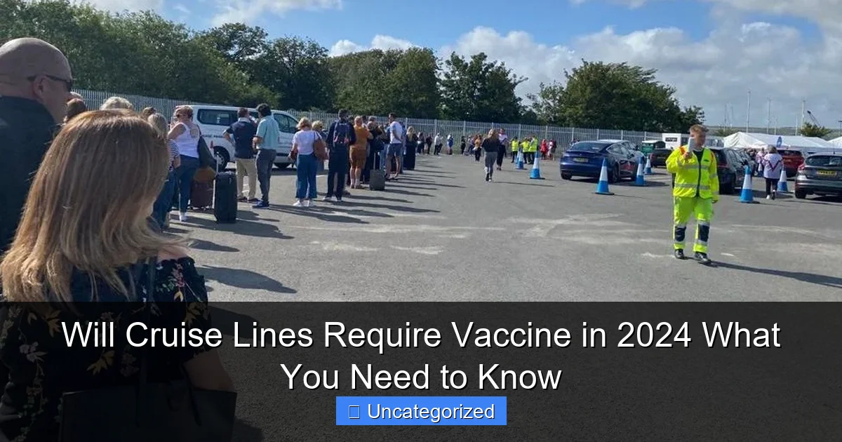 Will Cruise Lines Require Vaccine in 2024 What You Need to Know